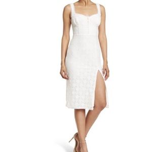 ASTR Hook and Eye Lace Sheath Dress